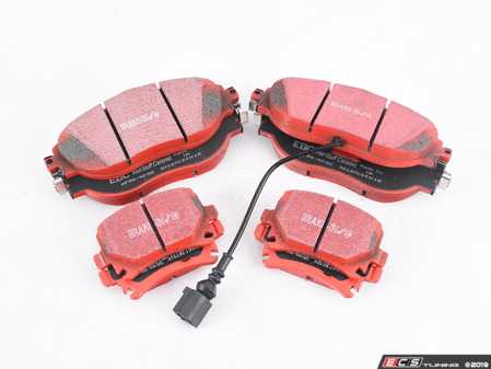 ES#3678157 - dp32127cKT1 - Front & Rear RedStuff Performance Brake Pad Set  - A high performance street pad, featuring Kevlar technology. - EBC - Volkswagen