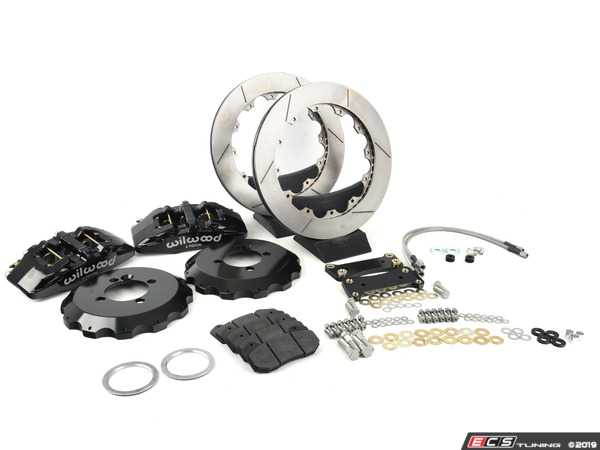 Wilwood Dynapro 6 Front Hat Kit 12.88in Red 2016-Up Mazda MX5 Miata w/ Lines main image 1