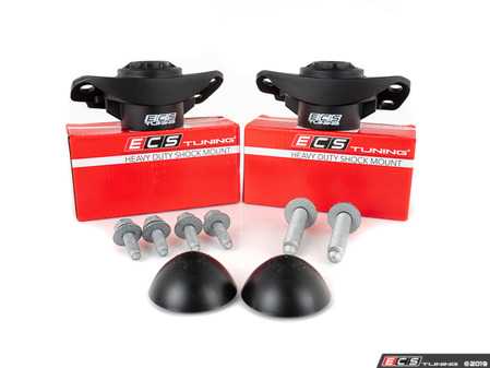 ES#3698718 - 016554ECS02-03KT - ECS Heavy Duty Rear Shock Mounts - With Install Hardware - Upgrade to a more durable rear shock mount without sacrificing comfort! Improve longevity and ride control all at once. - ECS - Audi Volkswagen