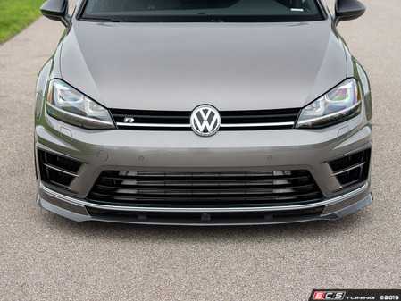 ES#3706688 - 021153ECS01KT -  MK7 Golf R Carbon Fiber Front Lip Spoiler - (NO LONGER AVAILABLE) - In-house engineered hand-laid carbon fiber to upgrade your exterior styling - ECS - 