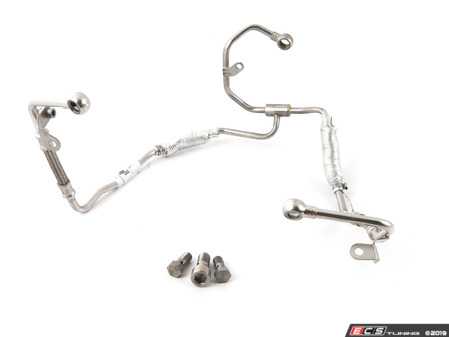 ES#1304961 - 11427589094 - Turbo Oil Supply Line - Directs fresh oil to both of your turbochargers - Genuine BMW - BMW