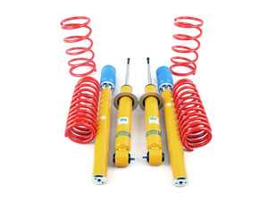 ES#3690180 - E28BASKT - Bilstein/Bavarian Autosport Cup Kit - Bav Auto's performance springs lower the ride height up to 30mm (a little less than H&R) with a spring rate that is just a little stiffer than OEM sport springs. Bilstein Performance Plus dampers ensure a lifetime of excellent ride quality. - Assembled By ECS - BMW