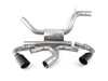 ES#3619134 - 140751BC - 3" Stainless Steel Cat-Back System - Featuring 4" single round rolled angle-cut black chrome tips - Borla - Volkswagen
