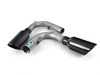 ES#3619134 - 140751BC - 3" Stainless Steel Cat-Back System - Featuring 4" single round rolled angle-cut black chrome tips - Borla - Volkswagen