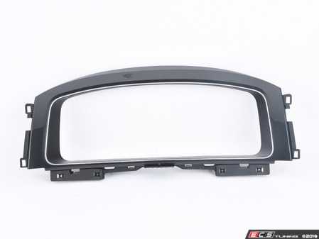 ES#3457472 - 5G0857189BFQZ - Instrument Cluster Trim - Polar Night - Surrounds the instrument cluster on vehicles with Digital Cockpit - Genuine Volkswagen Audi - Volkswagen