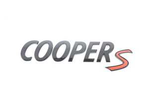 ES#3651431 - 51142465245 - MINI "Cooper S" Model Lettering - Piano Black  - Upgrade that missing or damaged lettering - Genuine MINI - MINI
