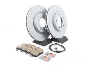 ES#2804126 - 341198048294KT20 - Front Brake Service Kit - Featuring Zimmerman rotors and ECS DD23 "Daily Driver" ceramic pads. - Assembled By ECS - MINI