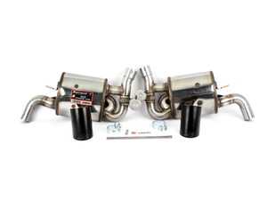 ES#3706878 - 248054KT1 - 981 Cayman/Boxster/GT4 Valvetronic Performance Cat-Back Exhaust System - Black Tips - Hand Made Italian Stainless Performance Exhaust System - Superior Quality and Sound for your 981 - Supersprint - Porsche