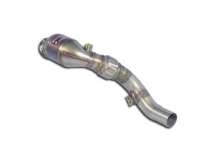 ES#3706959 - 525421441KT - Turbo Downpipe Kit - Catted downpipes that mate with the factory exhaust system for a massive power increase while staying emissions friendly. - Supersprint - BMW