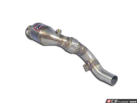 ES#3706959 - 525421441KT - Turbo Downpipe Kit - Catted downpipes that mate with the factory exhaust system for a massive power increase while staying emissions friendly. - Supersprint - BMW