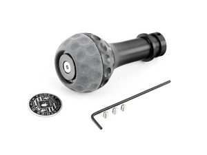 ES#3575896 - GSBSUF - BFI Heavy Weight Golf Ball Shift Knob - SCHWARZ - Gray Alcantara - Weighing in at approximately 235 grams, the added inertial mass makes shifting effort substantially less while speeding up the process at the same time. - Black Forest Industries - Audi Volkswagen