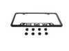 ES#196053 - 82120010398 - "BMW" License Plate Frame - Black  - Black stainless finish with the BMW insignia - Genuine BMW - BMW