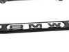 ES#196053 - 82120010398 - "BMW" License Plate Frame - Black  - Black stainless finish with the BMW insignia - Genuine BMW - BMW