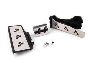 ES#1893841 - MK5R32DSGKT - R-Line Pedal Caps - Automatic Transmission - (NO LONGER AVAILABLE) - Three piece R-line pedal set to personalize your interior, includes matching dead pedal - Assembled By ECS - 