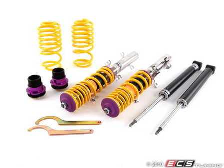ES#2102337 - 15210005 - KW V2 Series Coilover Kit - Adjustable Dampening - Variant 2 coilovers offer sport handling with adjustable rebound dampening - KW Suspension - Audi Volkswagen
