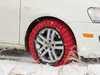 ES#2129937 - C60066 - Isse Classic Textile Snow Sock - Size 66 Red - Entry level unit used for safe winter driving - Isse - Audi BMW Volkswagen Mercedes Benz MINI Porsche