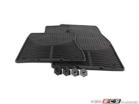 ES#196773 - 82550302997 - Front Rubber Floor Mat Set - Black - Keep your carpet protected from the elements - Genuine BMW - BMW