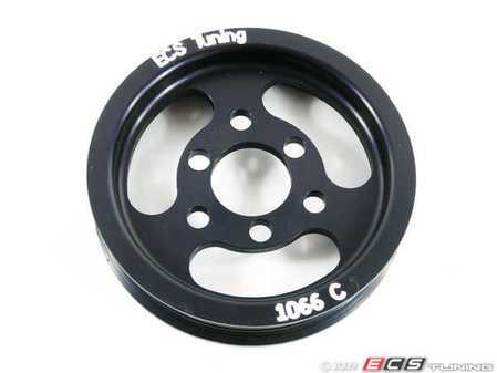ES#8928 - ECS#1066BLK - ECS Lightweight Power Steering Pulley - Black - (NO LONGER AVAILABLE) - Add a lightweight power steering pulley to your lightweight crank pulley - ECS - 