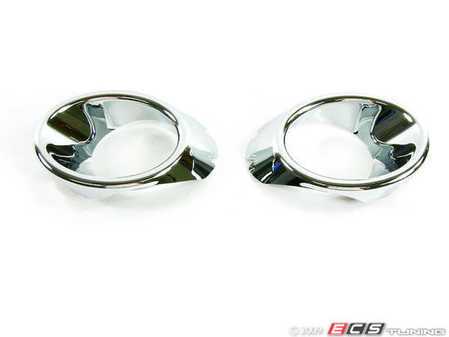 ES#250677 - VT#1A0019 - Fog Light Trim Kit - Chrome - Add some more chrome to the front end of your MKV Jetta - ECS - Volkswagen