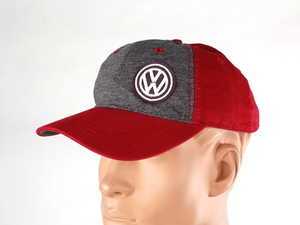 ES#2137071 - 14692 - VW Burgundy Applique Cap - (NO LONGER AVAILABLE) - Add this red cap to your Volkswagen collection  - DriverGear - 