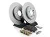 ES#3648500 - 8e0615601m1KT - Rear Brake Service Kit - Featuring genuine OEM rotors and brake pads - Includes stainless set screws and silicone brake lubricant - Genuine Volkswagen Audi - Audi