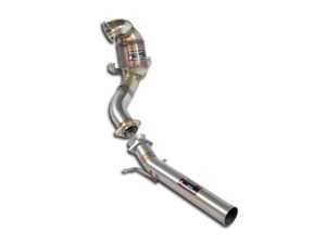 ES#3644570 - 917341 - 3" Downpipe With High Flow Catalytic Converter - For Use With Supersprint Cat-Back - Includes HJS high-volume metallic catalytic converter - 200CPSI - Supersprint - Volkswagen
