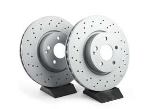 ES#3176113 - 000421301207KT - Front Brake Rotors - Pair (322x32) - Does not include brake rotor securing screws - Zimmermann - Mercedes Benz