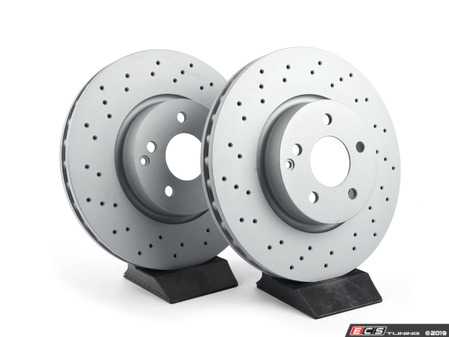 ES#3176113 - 000421301207KT - Front Brake Rotors - Pair (322x32) - Does not include brake rotor securing screws - Zimmermann - Mercedes Benz