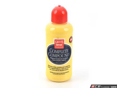 ES#3672362 - 10862 - Complete Compound - 16oz - Formulated to wipe off quickly and easily with a clean microfiber cloth and buff to a glossy shine - Griot's - Audi BMW Volkswagen Mercedes Benz MINI Porsche