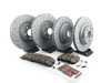 ES#3619818 - 0044209020KT2 - Front & Rear Brake Service Kit - Featuring Zimmerman rotors, and Akebono Euro Ceramic pads - Assembled By ECS - Mercedes Benz