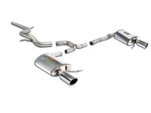 ES#3969316 - 917313KT - 3" Cat-Back Exhaust System - Non-Resonated - With Dual Rear Mufflers - Stainless steel non-resonated cat-back system with dual mufflers - Supersprint - Volkswagen