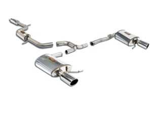 ES#3969310 - 916323KT - 2.75" Cat-Back Exhaust System - Sport Comfort - With Dual Rear Mufflers - Stainless steel dual resonator cat-back system with dual mufflers - Supersprint - Volkswagen