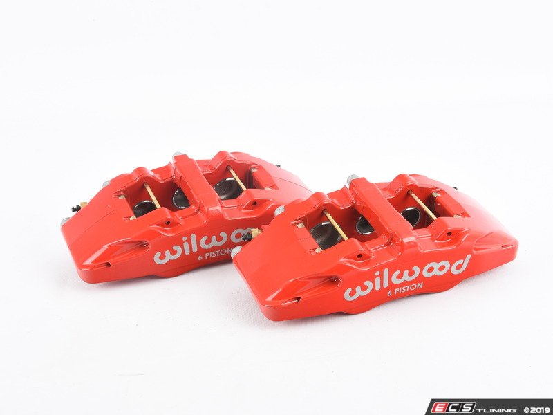 Wilwood Dynapro 6 Front Hat Kit 12.88in Drilled Red 2016-Up Mazda MX5 Miata w/ Lines