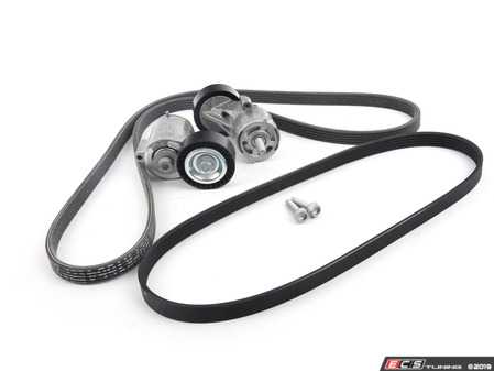ES#3046230 - 07K145933GKT2 - Accessory Belt Kit - This comprehensive kit includes tensioner, idler, belts and the hardware to get the job done right - Assembled By ECS - Volkswagen