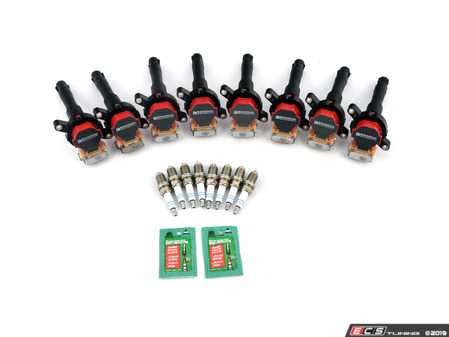 ES#3691943 - 12131703228 - Performance Ignition Service Kit - Everything you need to service your ignition system including Bosch Platinum+4 spark plugs and Bav Auto ignition coils - Assembled By ECS - BMW
