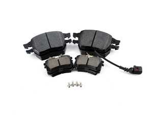 ES#2581487 - 1J0698202KT1 - Performance Front & Rear Brake Service Kit (312x25/256x22) - Featuring ECS V5 slotted rotors and ECS EP24 Enthusiast Performance pads - Assembled By ECS - Volkswagen