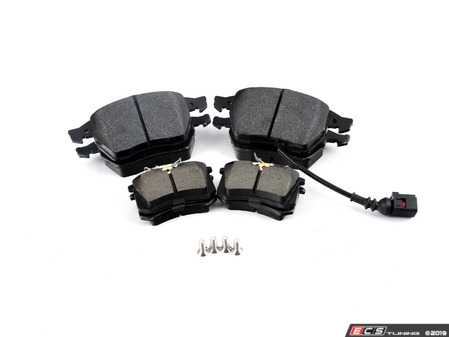 ES#2594706 - 1J0698202KT2 - Performance Front & Rear Brake Service Kit - Featuring ECS V5 slotted rotors and ECS EP24 Enthusiast Performance pads - Assembled By ECS - Audi
