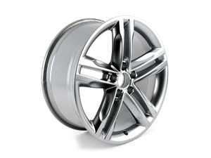 ES#2610183 - 8K0601025CQ - 18" Split 5-Spoke Wheel - Priced Each - 18"x8" ET47 5x112 Silver - Genuine Volkswagen Audi - Audi
