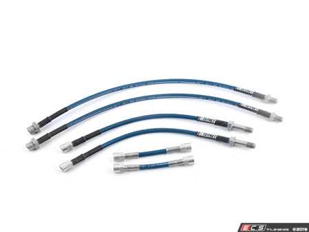 ES#3698994 - 022751TMS09 - Stainless Steel Brake Lines - Complete Kit - USA Made! Zinc-Nickel coated for maximum corrosion resistance. DOT complaint! - Turner Motorsport - BMW