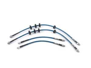 ES#3699020 - 028598TMS09 - Stainless Steel Brake Lines - Complete Kit - Awesome new features! Low profile mounting hardware & superior corrosion resistance! Made in the USA! - Turner Motorsport - BMW