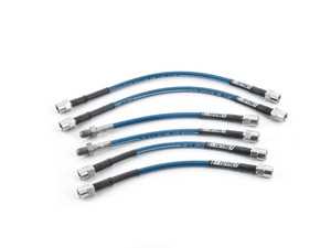 ES#3699032 - 028601TMS09 - Stainless Steel Brake Lines - Complete Kit - New corrosion resistant zinc-nickel coating for nearly twice the corrosion resistance! New low profile fittings. Made in USA & DOT compliant - Turner Motorsport - BMW