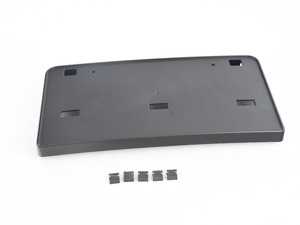 ES#3496898 - 8V5807287N9B9 - Front License Plate Bracket - Dark Chrome / High Gloss - Stay legal with this new license plate bracket - Genuine Volkswagen Audi - Audi