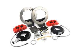 ES#3550006 - 140-13062-R - Wilwood Dynapro 6 Front Hat Kit 12.88in Red - Featuring 6 piston calipers, 2 piece rotors, stainless brake lines, and performance brake pads - Wilwood - MINI