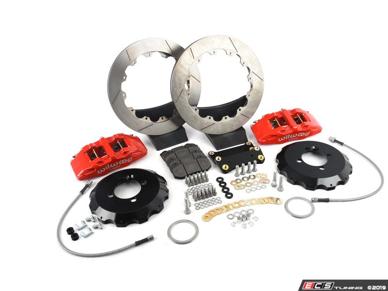 Wilwood Dynapro 6 Front Hat Kit 12.19in Drilled Red 2011 Fiesta main image 1