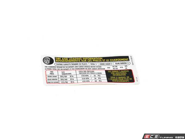 Genuine Volkswagen Audi - 5GM010000KF - LABEL (5GM 010 000 KF)