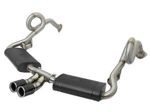 ES#3971175 - 49-36415-C - MACH Force-Xp 2" 304 Stainless Steel Cat-Back Exhaust System - Carbon Fiber Tips - Utilizes a dual loop design to reduce drone and improve low end torque - AFE - Porsche