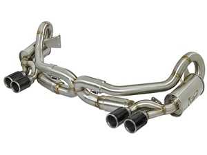 ES#2985599 - 49-36406-C - MACH Force-Xp 2-1/2" 304 Stainless Steel Cat-Back Exhaust System - Carbon Fiber Tips - (NO LONGER AVAILABLE) - Increase your vehicle by 34 horsepower and 43 lbs. x ft. of torque, furthermore, weighs 20 lbs. less than the stock exhaust - AFE - 