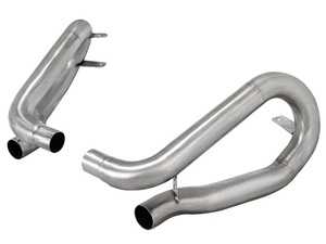 ES#2985805 - 49C36412 - MACH Force-Xp 304 Stainless Steel Muffler Delete Pipe - Unlock maximum performance with the MACH Force-Xp secondary muffler bypass, reducing weight and eliminating restrictions to boost horsepower and torque with a simple bolt-on 21/2" stainless steel design. - AFE - Porsche