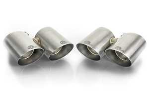 ES#3971286 - 49C36416-P - MACH Force-Xp 3-1/2" 304 Stainless Steel Exhaust Tip - Quad 3-1/2" brush finish tip assembly with a laser-etched aFe POWER logo - AFE - Porsche