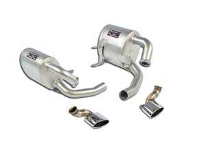 ES#3971740 - 996C4SCATBACKKT1 - 996 Carrera 4S CatBack System With TUV Sport Mufflers & Oval Tips - Hand Made in Italy - Quality fitment along with improved sound and performance for your 996 C4S - Supersprint - Porsche